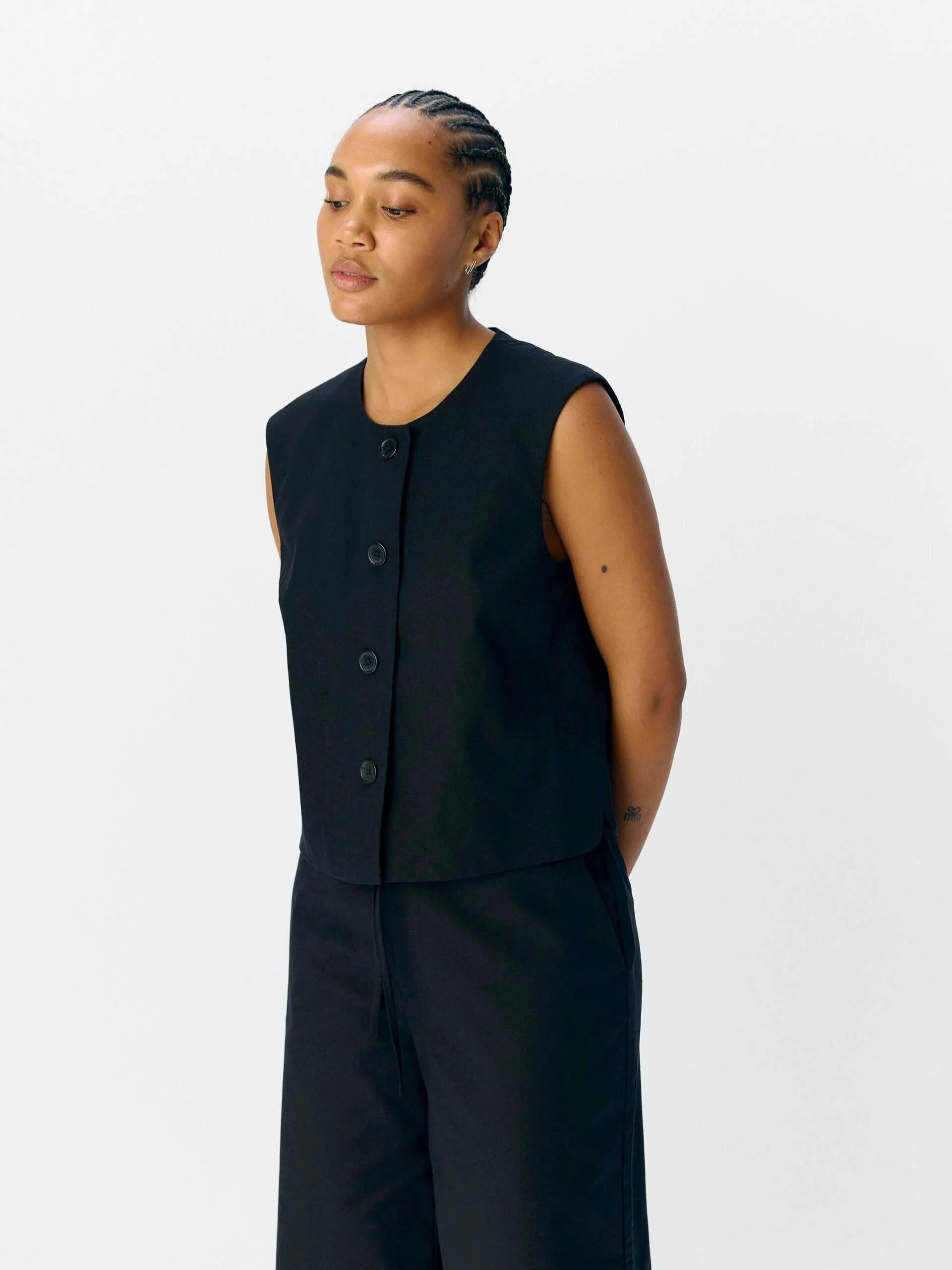 პიჯაკი OBJECT - OBJAURA RE WAISTCOAT 139