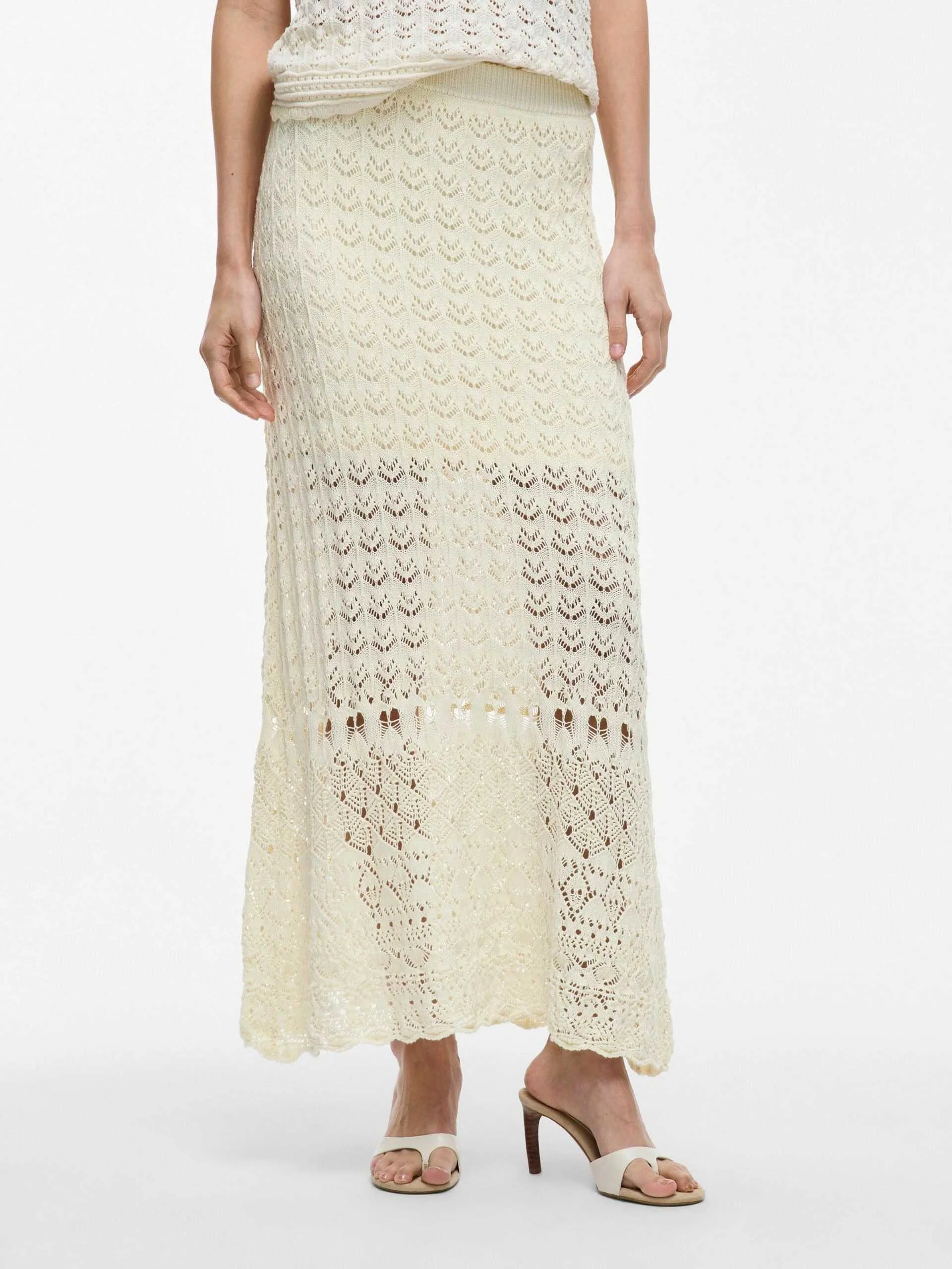 ქვედაბოლო VILA - VIDOLISE ANKLE A-LINE KNIT SKIRT