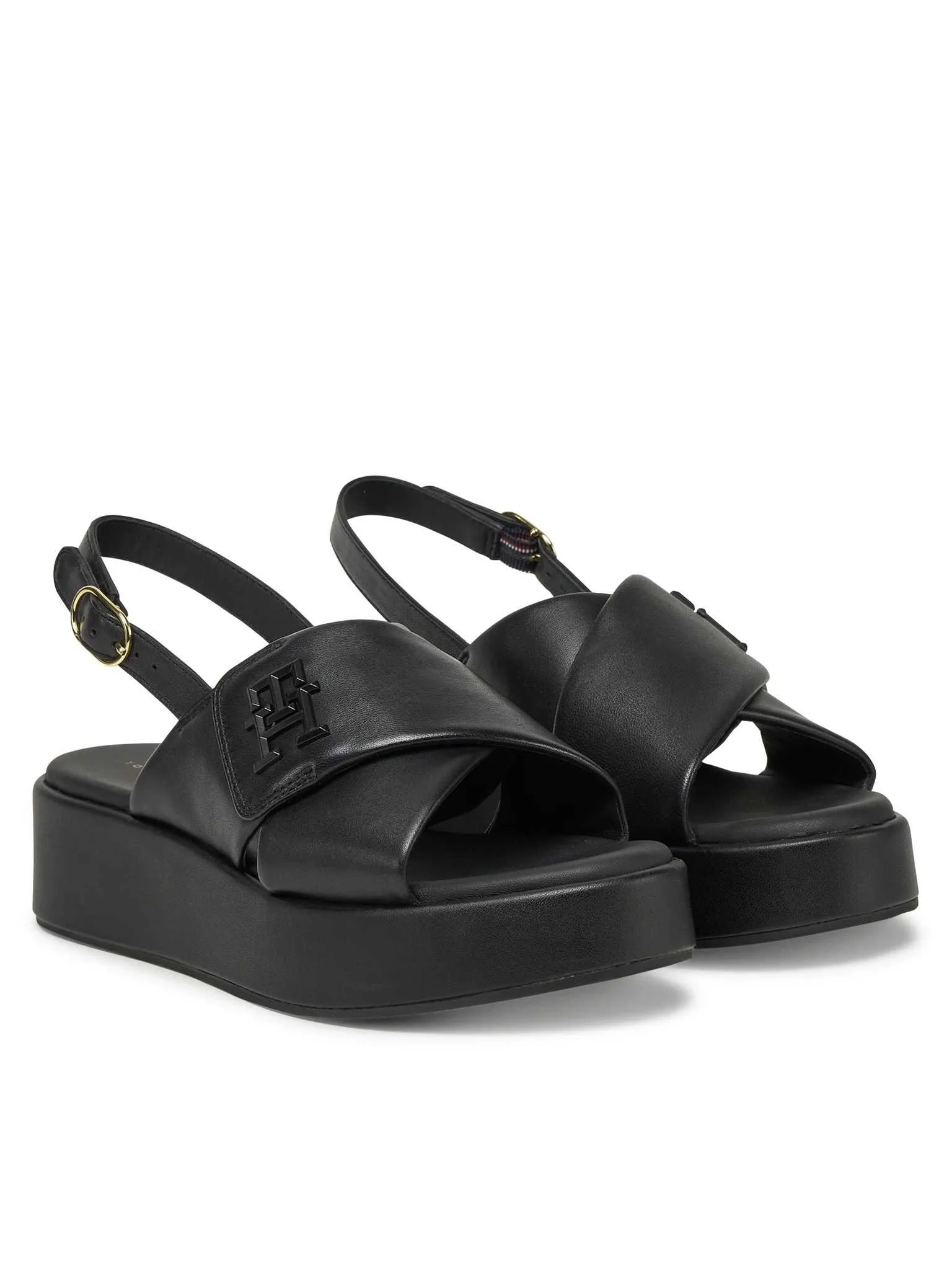 სანდალი Tommy Hilfiger - TH LOGO HW PADDED LEATHER SANDAL