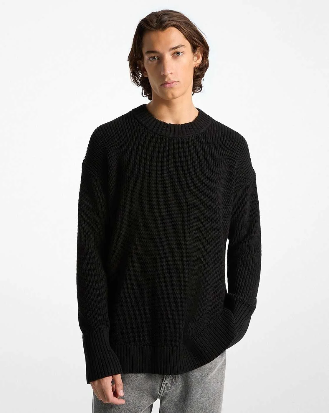 კაცის სვიტერი MICHAEL MICHAEL KORS - STEPPED HEM CREW