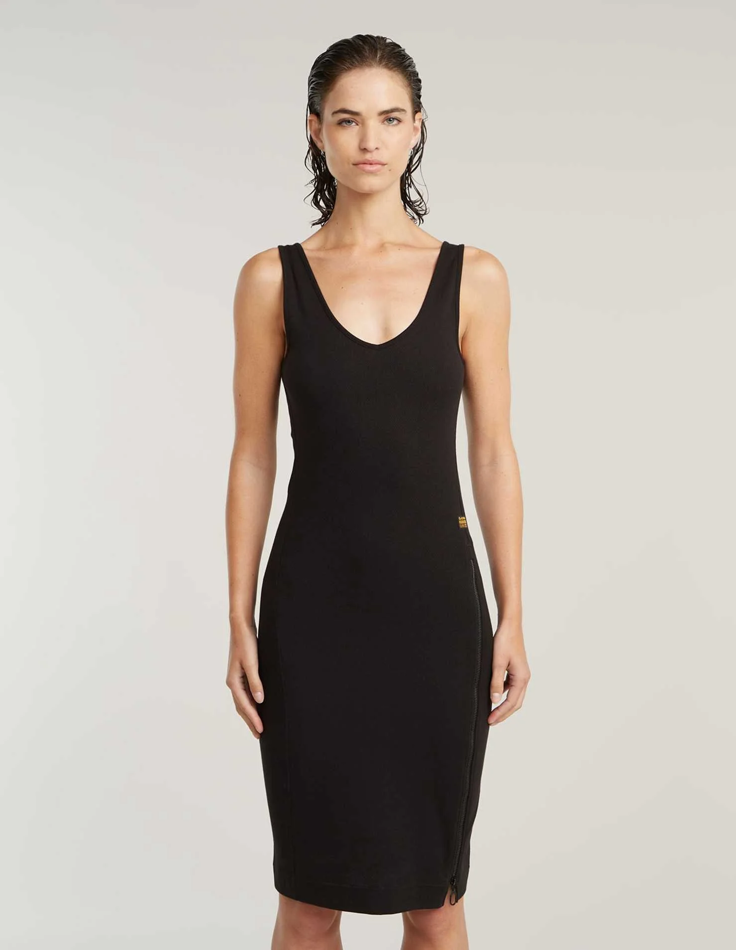 კაბა G-Star Raw - Asymmetric zip dress wmn