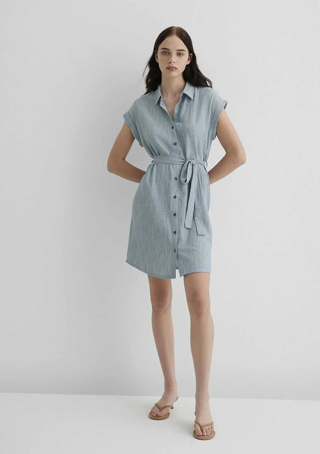 კაბა Mavi - SHORT SLEEVE WOVEN DRESS