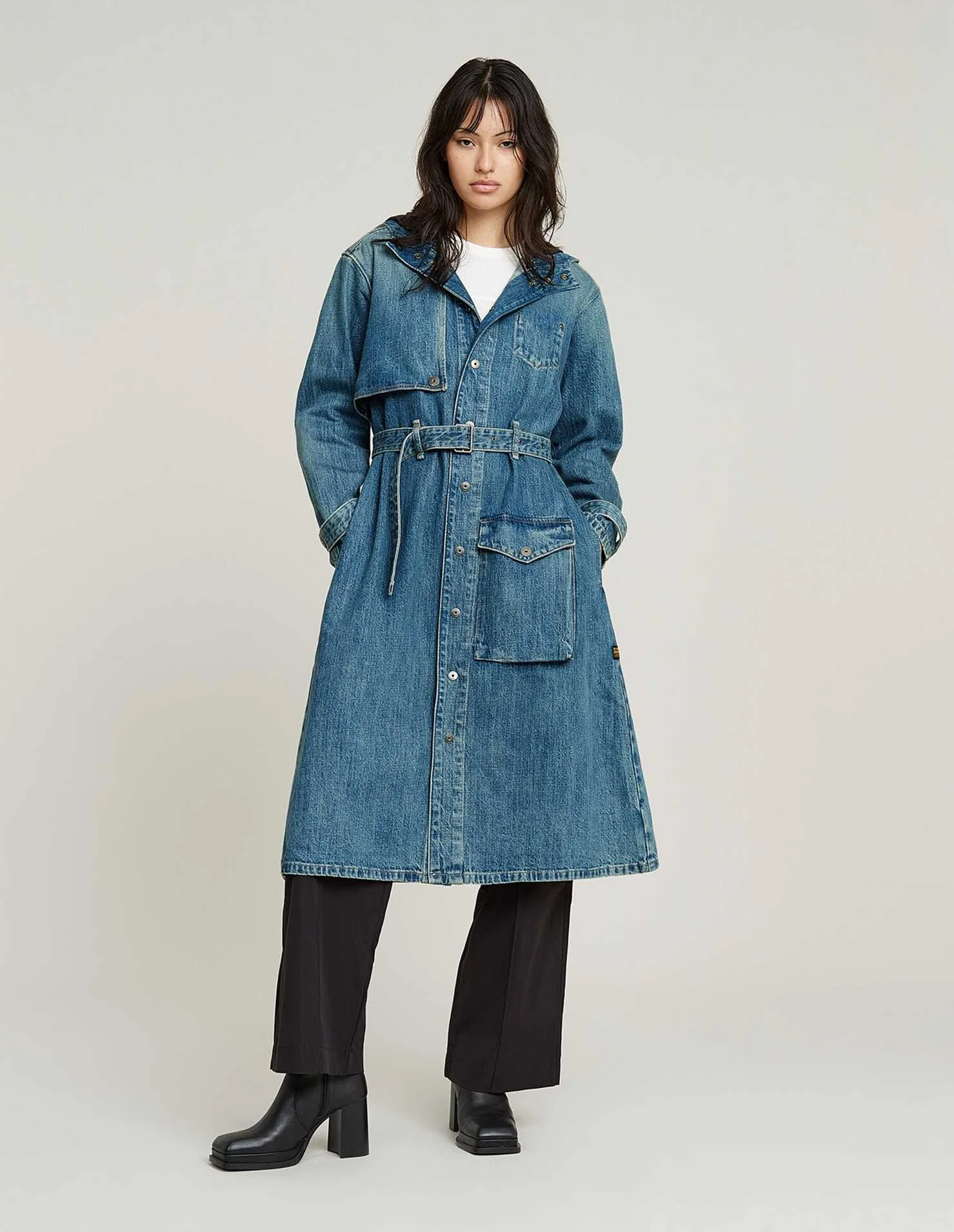 ქურთუკი G-Star Raw - Trench rain jacket wmn