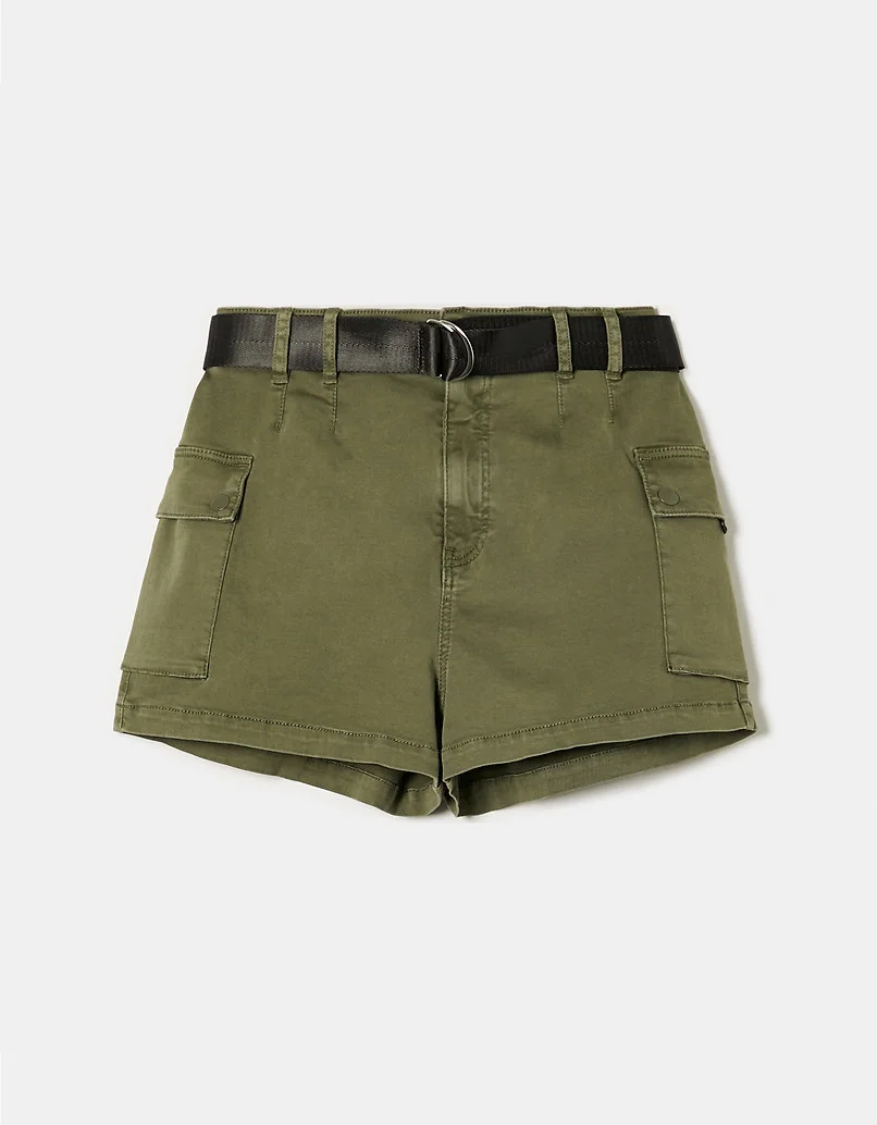 შორტი Tally Weijl - HIGH WAISTED MINI CARGO SHORTS