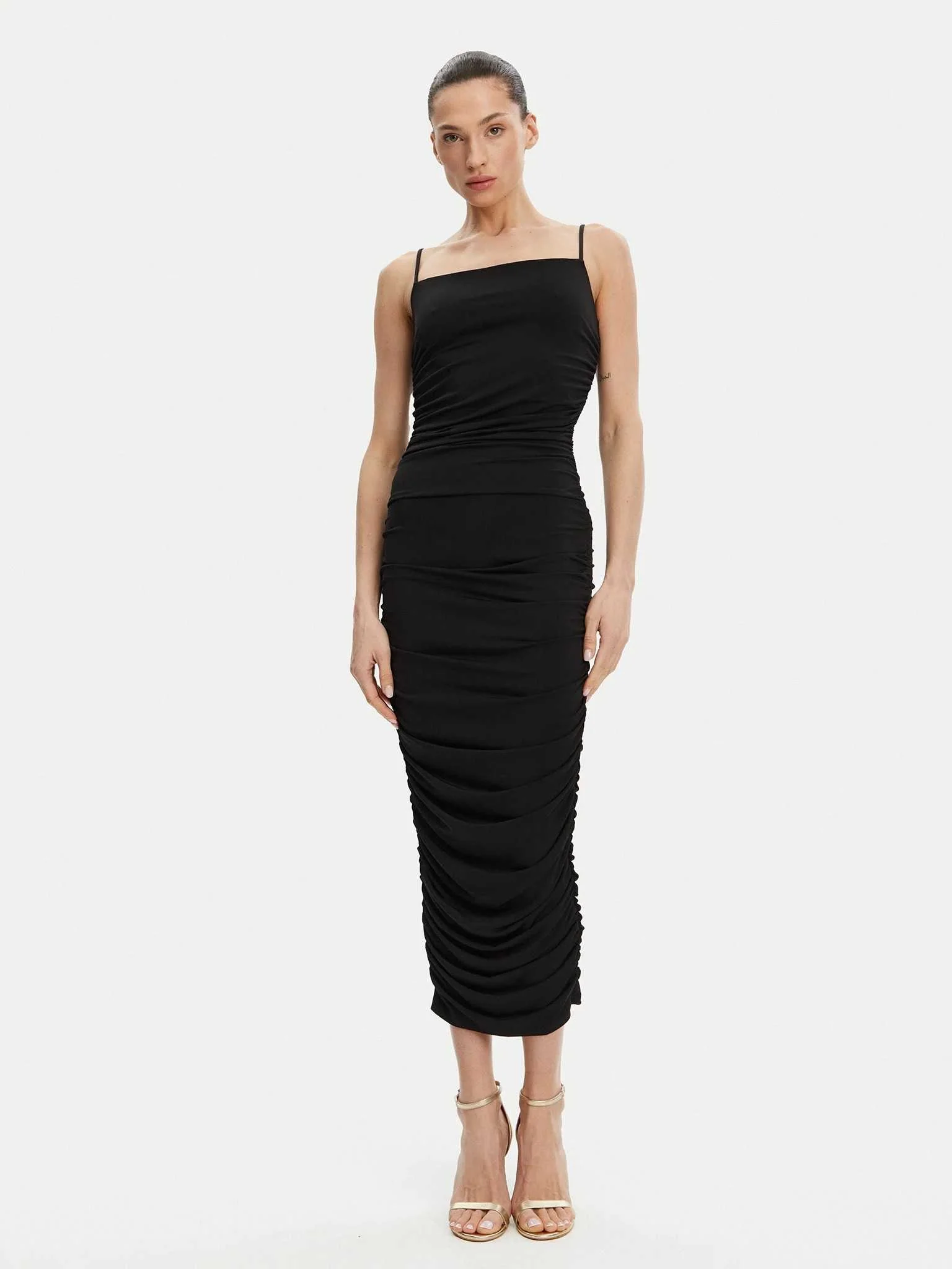 კაბა MICHAEL MICHAEL KORS - RUCHD FITTD MIDI DRS