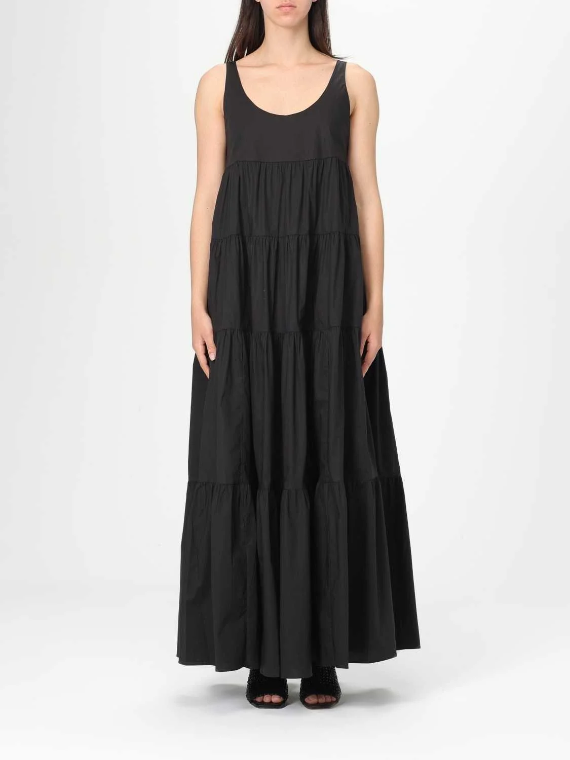 კაბა MICHAEL MICHAEL KORS - SCOOP NECK TIER DRESS