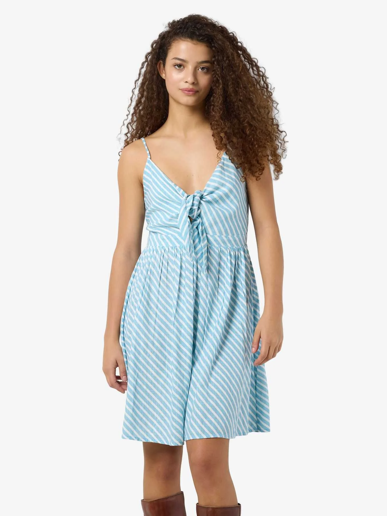 კაბა Noisy May - NMALICE S/L SHORT DRESS WVN