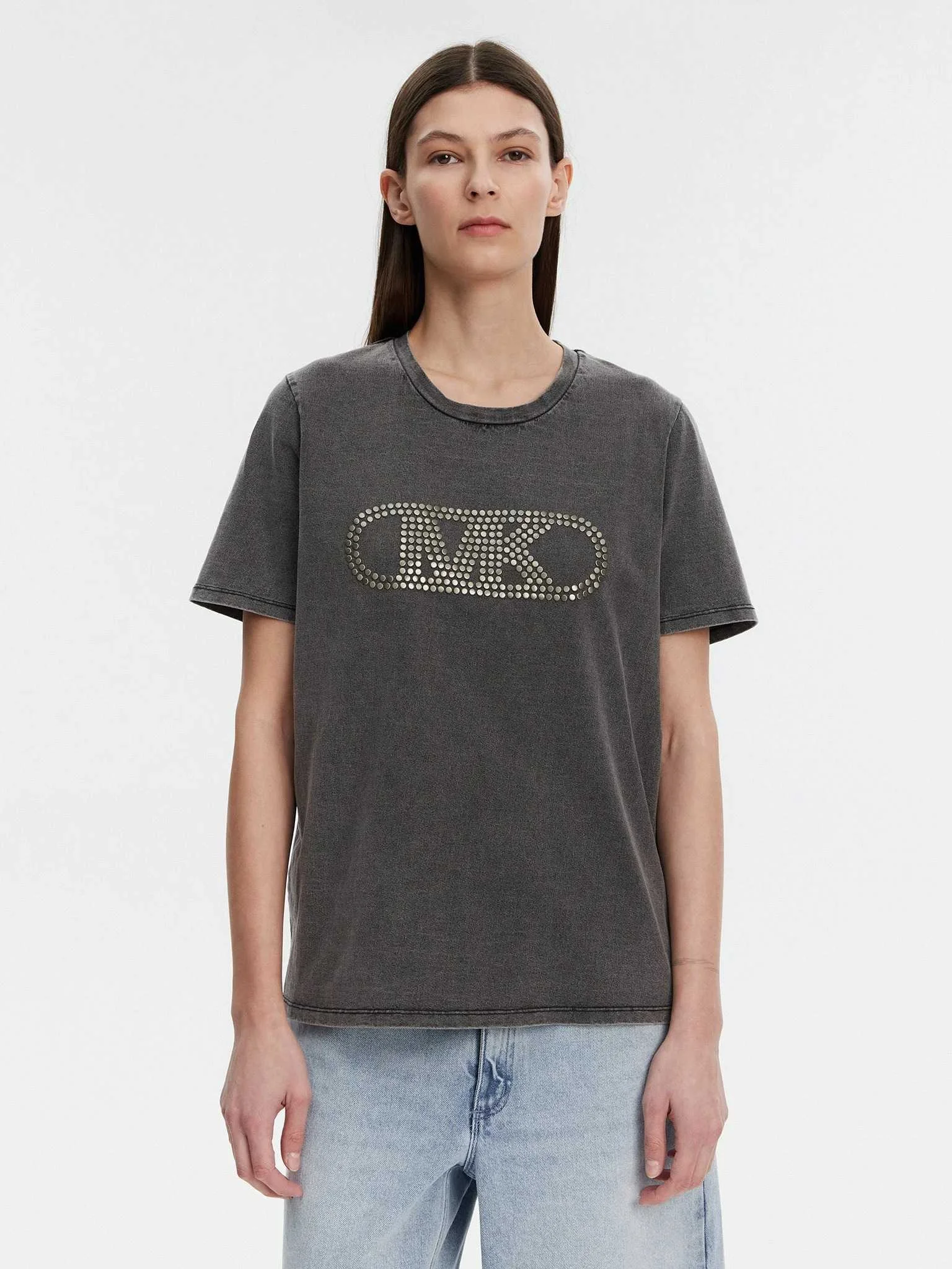 მაისურები MICHAEL MICHAEL KORS - EMPIRE STUD CLASSIC TEE