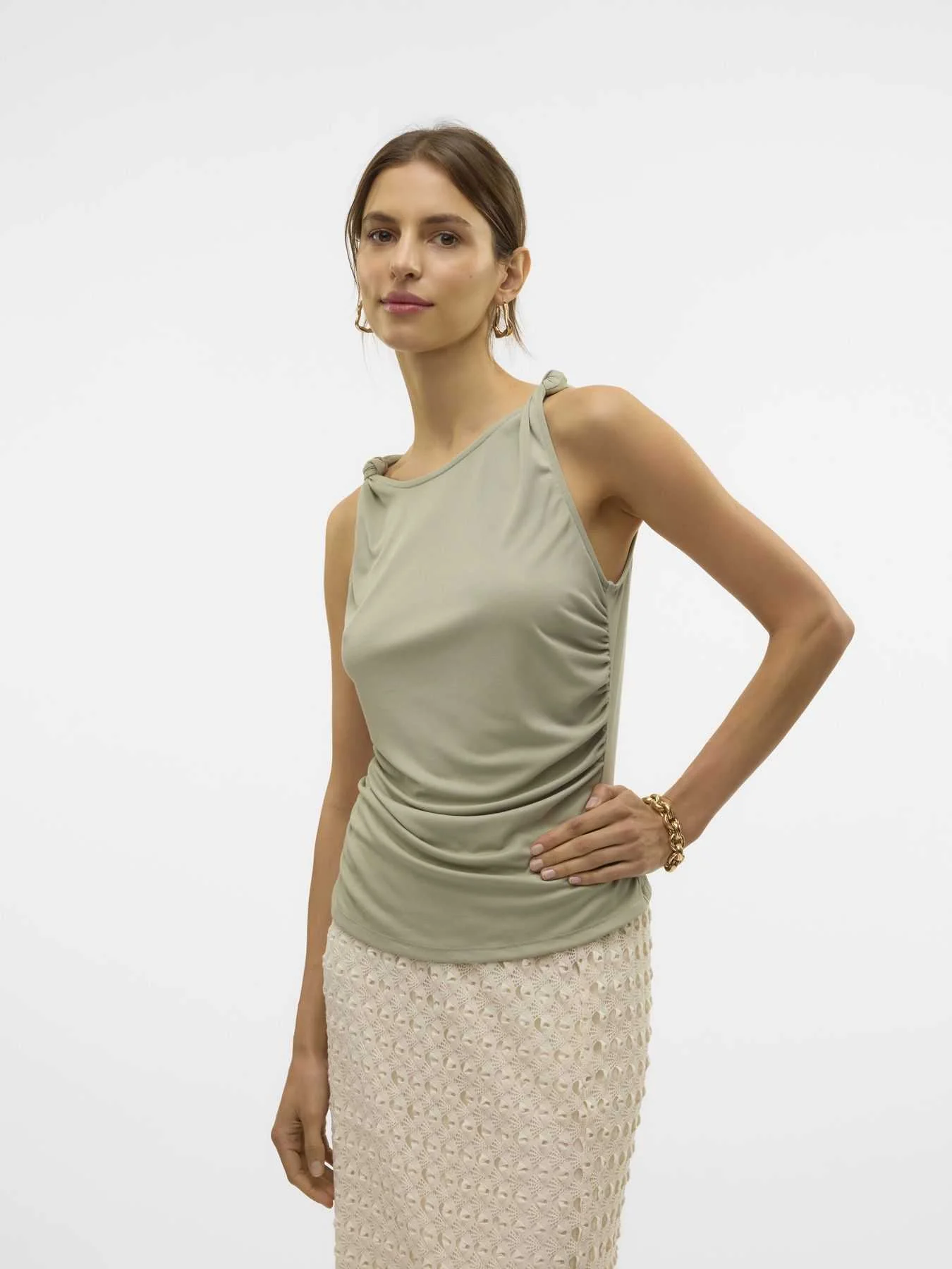 მაისურები Vero Moda - VMREMY SL BOATNECK TOP VMA