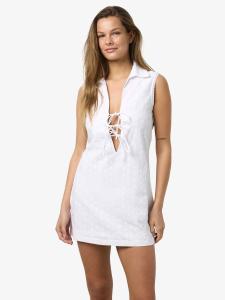 კაბა Noisy May - NMSOMMER S/L SHORT BRODERIE DRESS WVN
