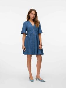 კაბა Vero Moda - VMMELANEY 2/4 SHORT DRESS WVN NOOS