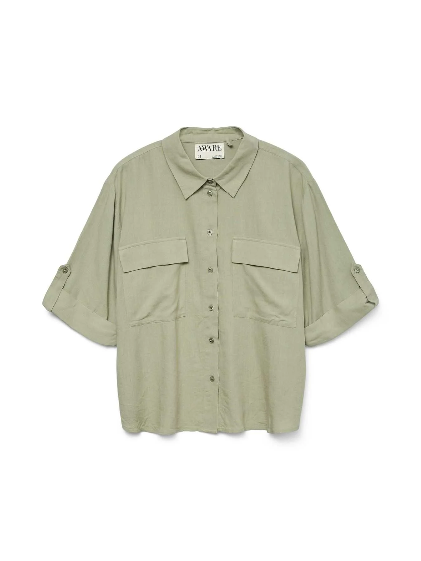 პერანგი Vero Moda - VMRYDER FABIANA 3/4 SHIRT VMA