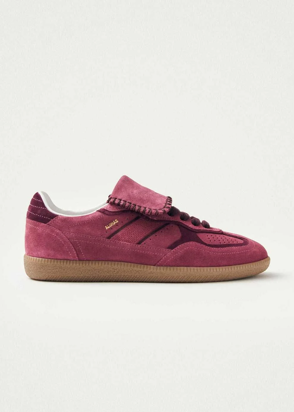 ქალის ბოტასი ALOHAS - Tb.490 Club Suede Raspberry Leather Sneakers