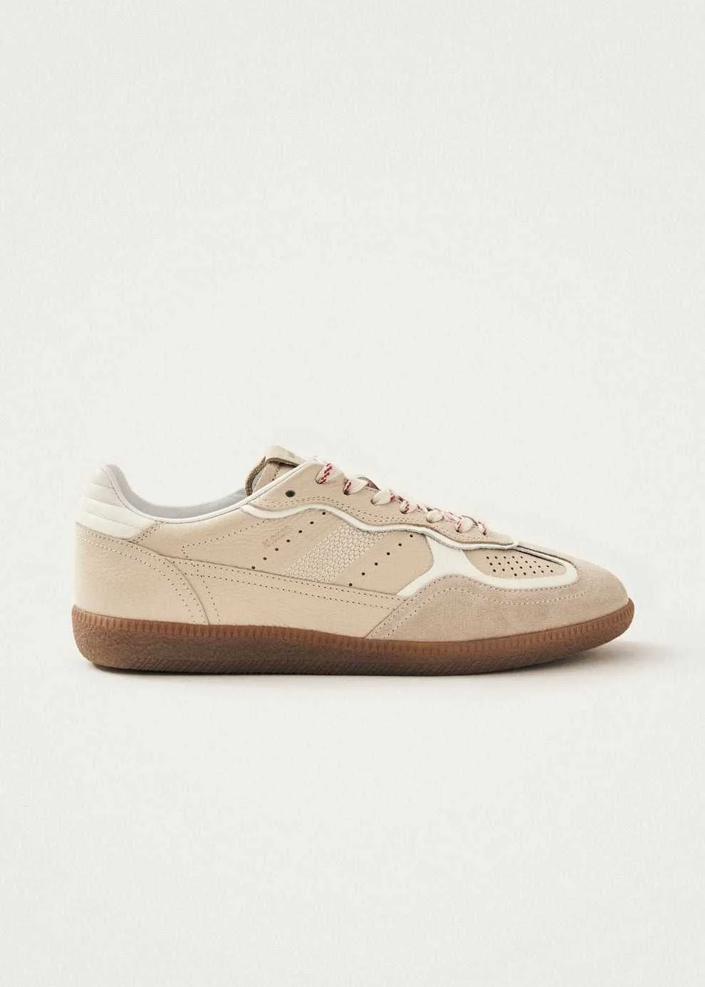 ქალის ბოტასი ALOHAS - Tb.490 Rife Grain Cream Leather Sneakers