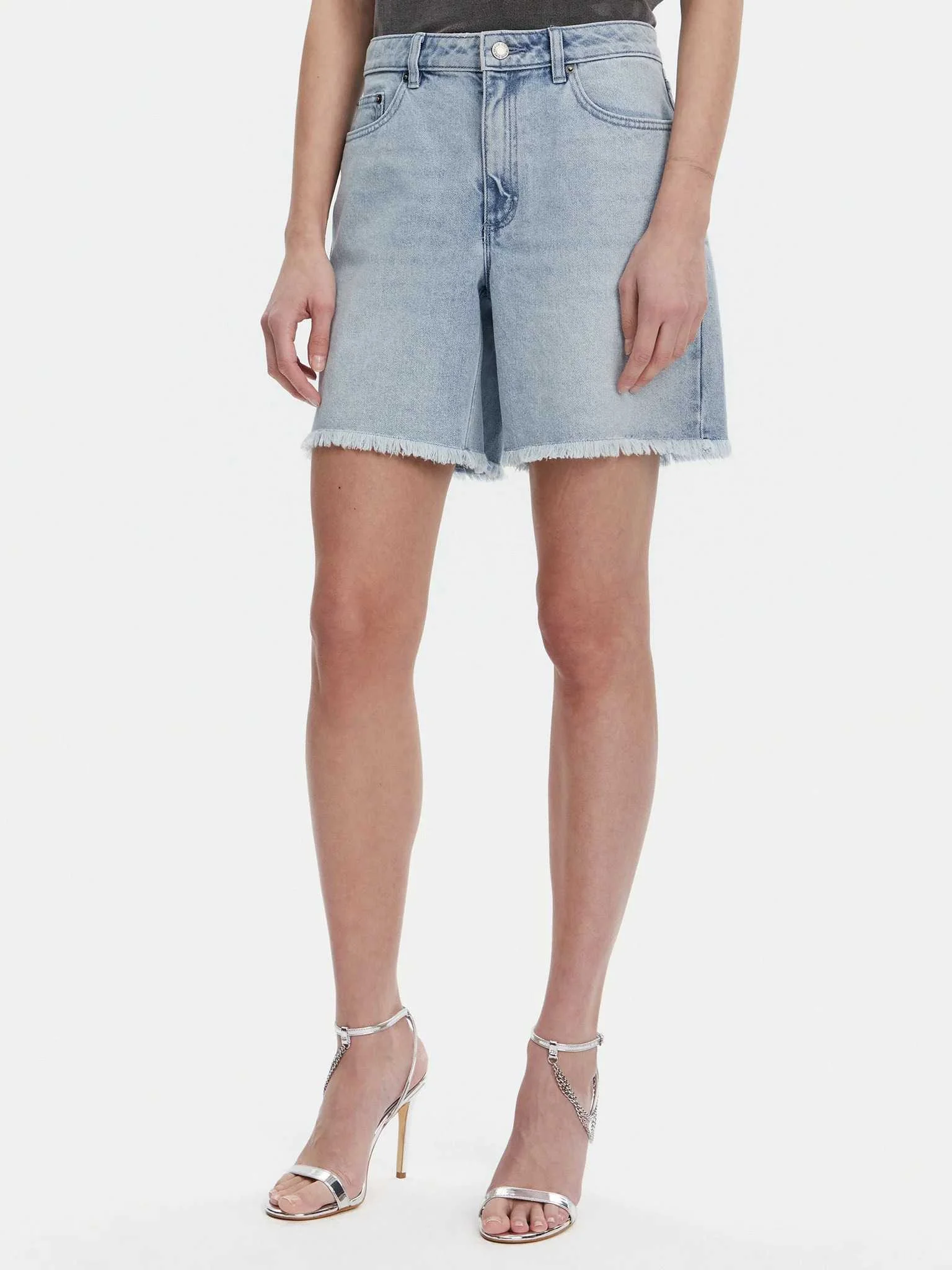 შორტი MICHAEL MICHAEL KORS - BOYFRIEND DENIM SHORT