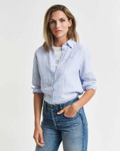 პერანგი GANT - REG LINEN STRIPED SHIRT