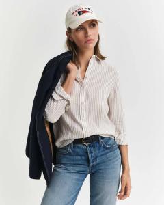 პერანგი GANT - REG LINEN STRIPED SHIRT