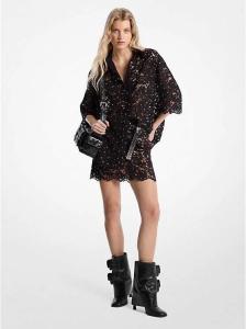 პერანგი MICHAEL MICHAEL KORS - STUDDED FLORAL LACE SHIRT