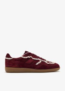 ქალის ბოტასი ALOHAS - Tb.490 Crochet Burgundy Leather Sneakers