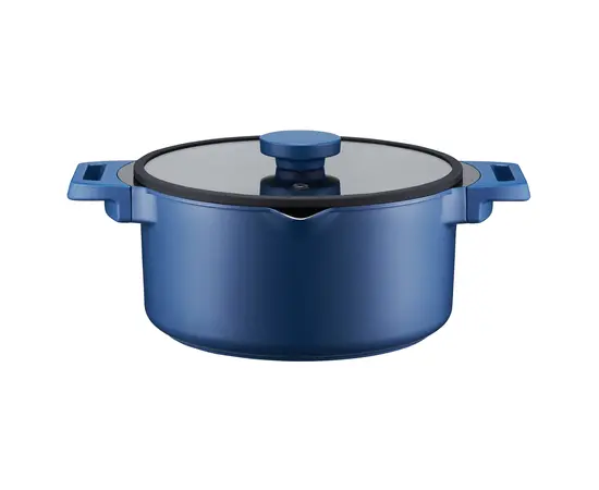 ქვაბი AMBITION Qualum Ceramic Cobalt 24 სმ