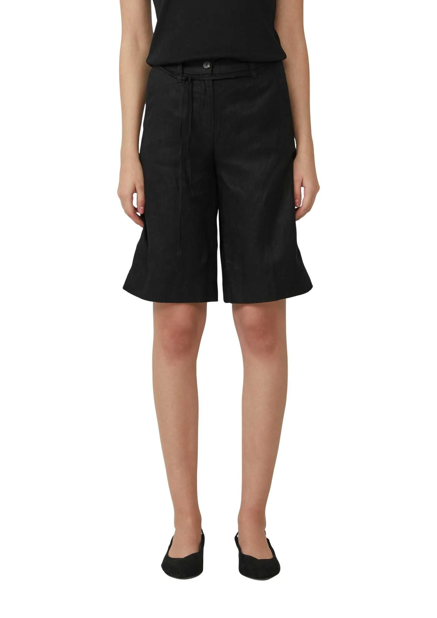 შორტი s.Oliver - Linen Bermuda shorts with tie belt