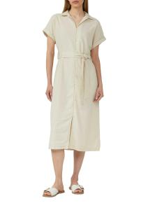 კაბა s.Oliver - Linen-blend midi dress with pockets