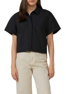 პერანგი s.Oliver - Cropped shirt blouse in a relaxed fit with patch pockets
