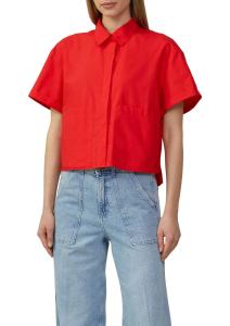 პერანგი s.Oliver - Cropped shirt blouse in a relaxed fit with patch pockets