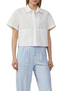 პერანგი s.Oliver - Cropped shirt blouse in a relaxed fit with patch pockets