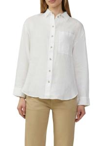 პერანგი s.Oliver - Pure linen blouse with a breast pocket