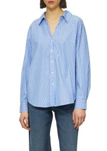 პერანგი s.Oliver - Striped poplin blouse in a relaxed fit with bow detail
