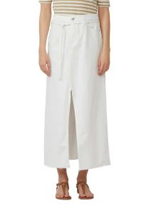 ქვედაბოლო s.Oliver - A-line denim skirt with an unfinished hem