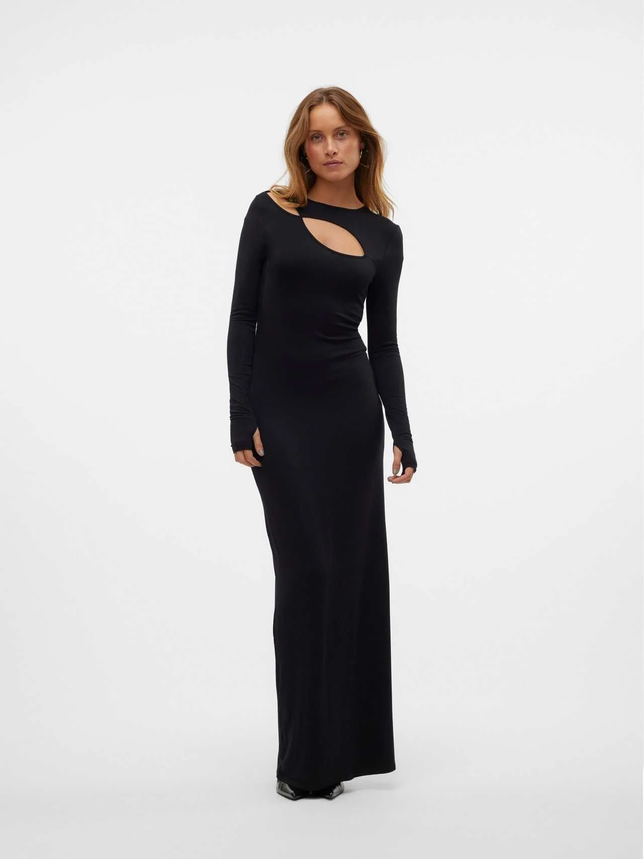 კაბა Somethingnew by Vero Moda - SNOLIVIA LS MAXI DRESS - TRN