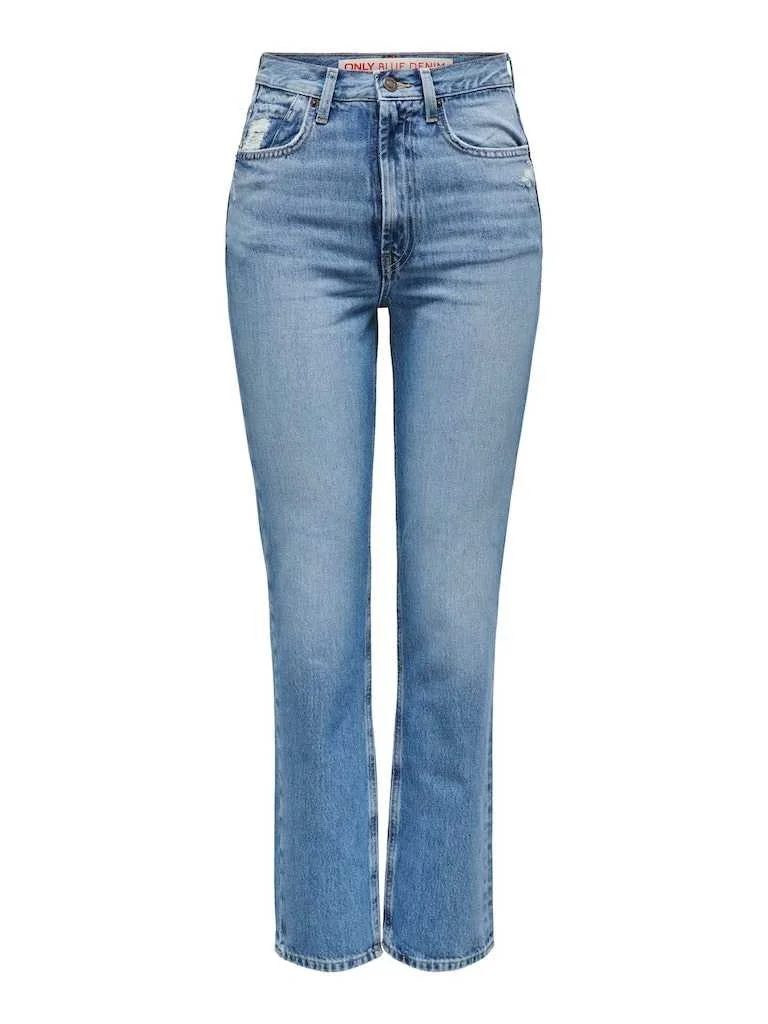 ქალის ჯინსი ONLY - ONLSELENA HW SLIM RED DNM CRO