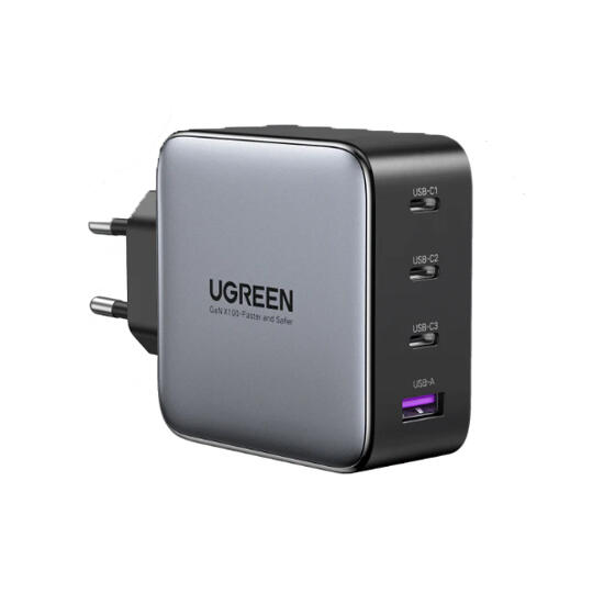 Ugreen GaN Fast Charger 3x USBC USBA 100W 40747 Black
