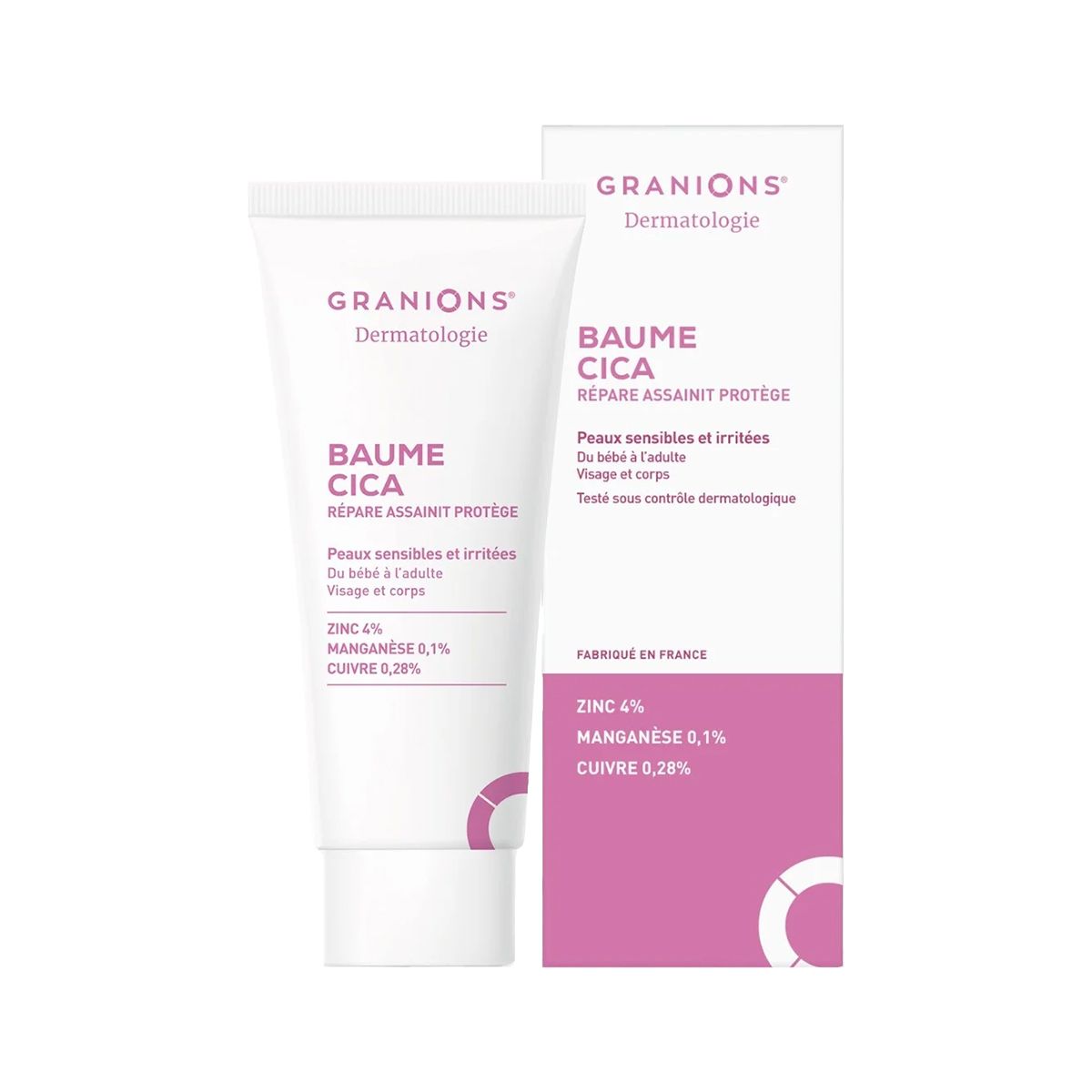 გაღიზიაანებული და მგრძნობიარე კანის ბალზამი CICA 40მლ გრანიო - Granion