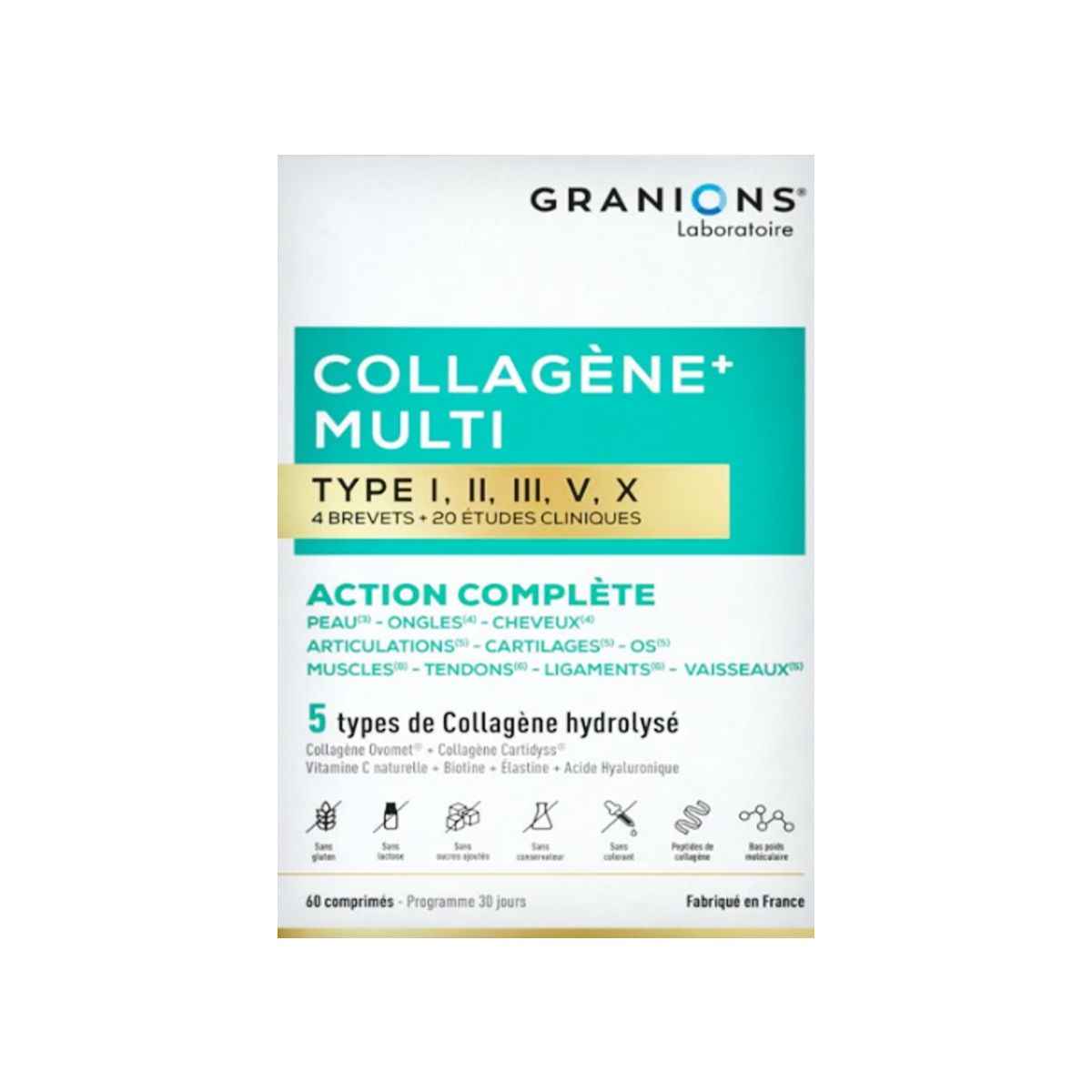 კოლაგენი მულტი 60 ტაბლეტი გრანიო - Granion