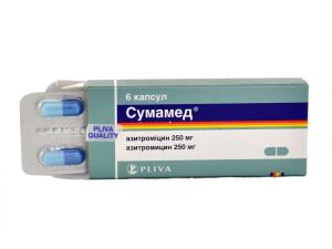 Sumamed - სუმამედი 250მგ 6 კაფსულა