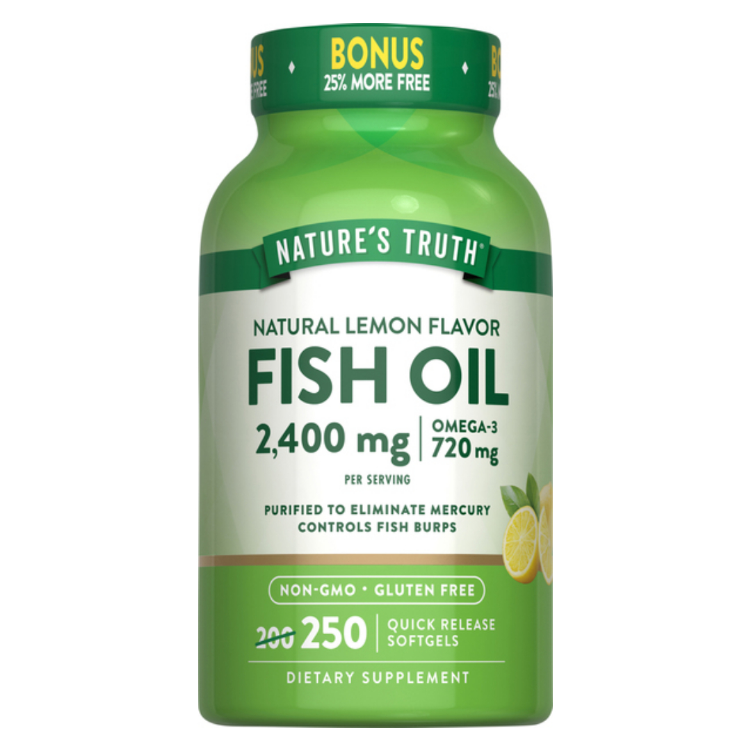 Nature&#039;s Truth - Fish Oil 2400mg Lemon Flavor