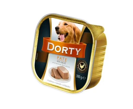 ძაღლის საკვები პაშტეტი ფრინველის Dorty 300გ