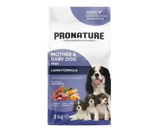 მშრალი საკვები მინი ჯიში/ლეკვი PRONATURE 3კგ