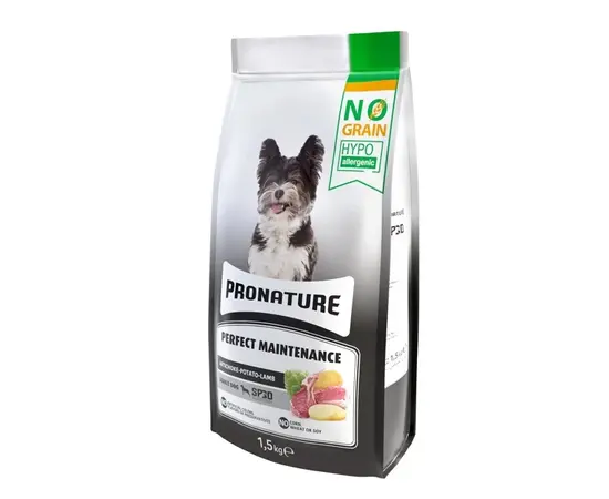 მშრალი საკვები მინი ჯიშის ძაღლისთვის PRONATURE ბატკნის ხორცით 1.5კგ