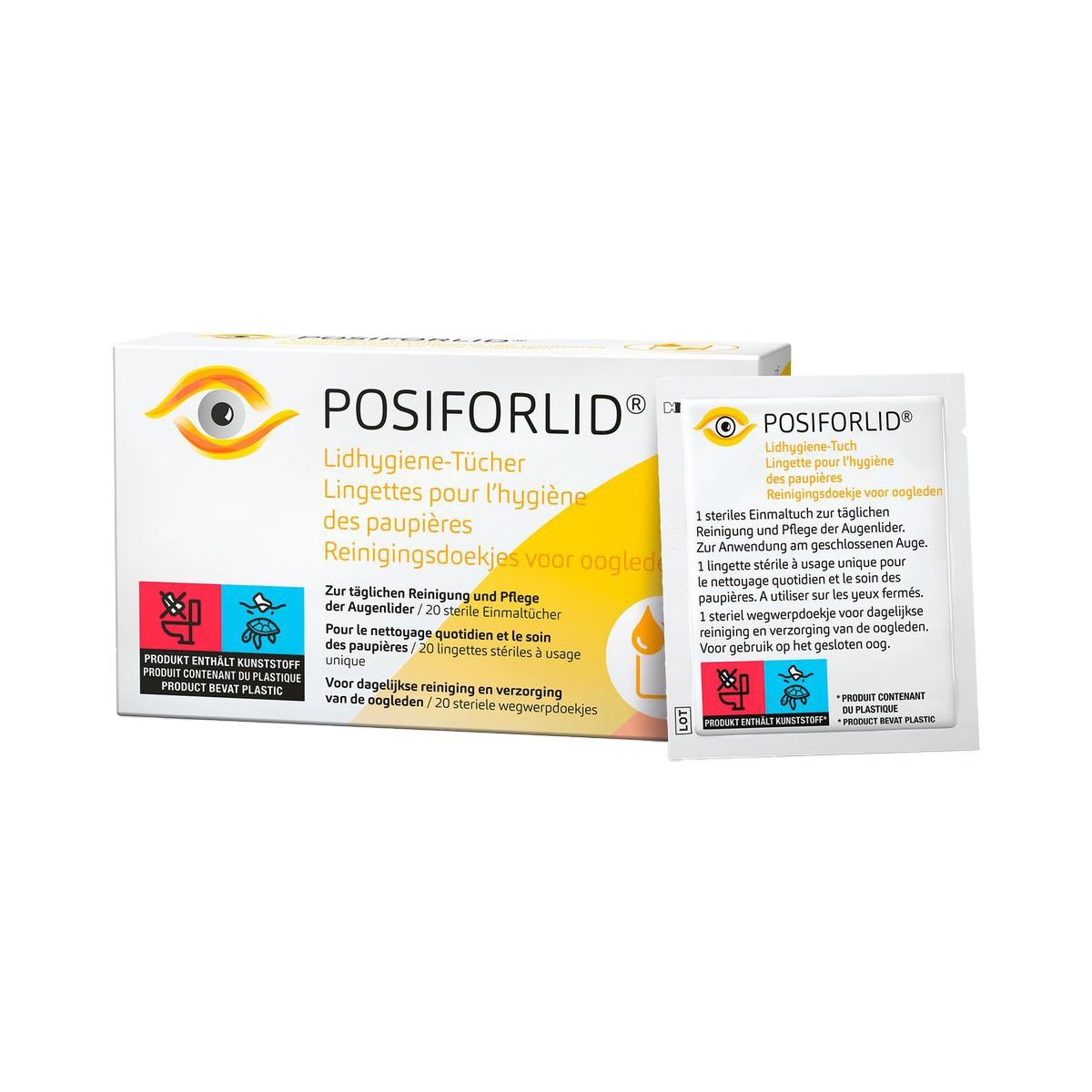 პოსიფორლიდი - Posiforlid ქუთუთოს ხელსახოცი 20 ცალი