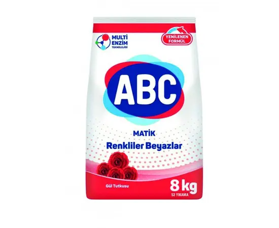 ფხვნილი სარეცხი ავტომატი უნივერსალი ABC 8 კგ