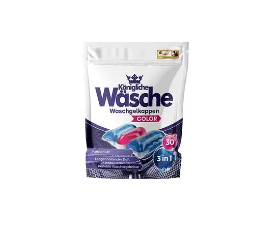 სარეცხი კაფსულები Wäsche 0529 ფერადი  ქსოვილისთვის 3-1-ში 30ც