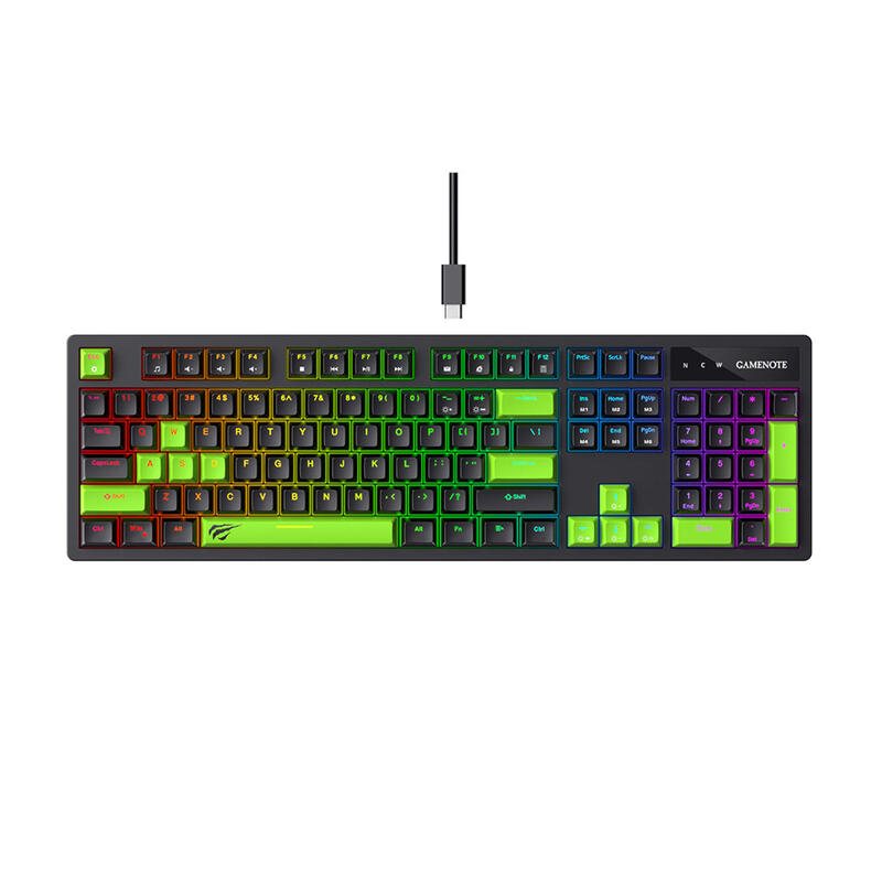 Havit KB893L Gaming Keyboard BlackGreen