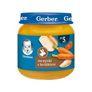 პიურე ბოსტნეული და კურდღელი 125 გ 2158 გერბერი - Gerber
