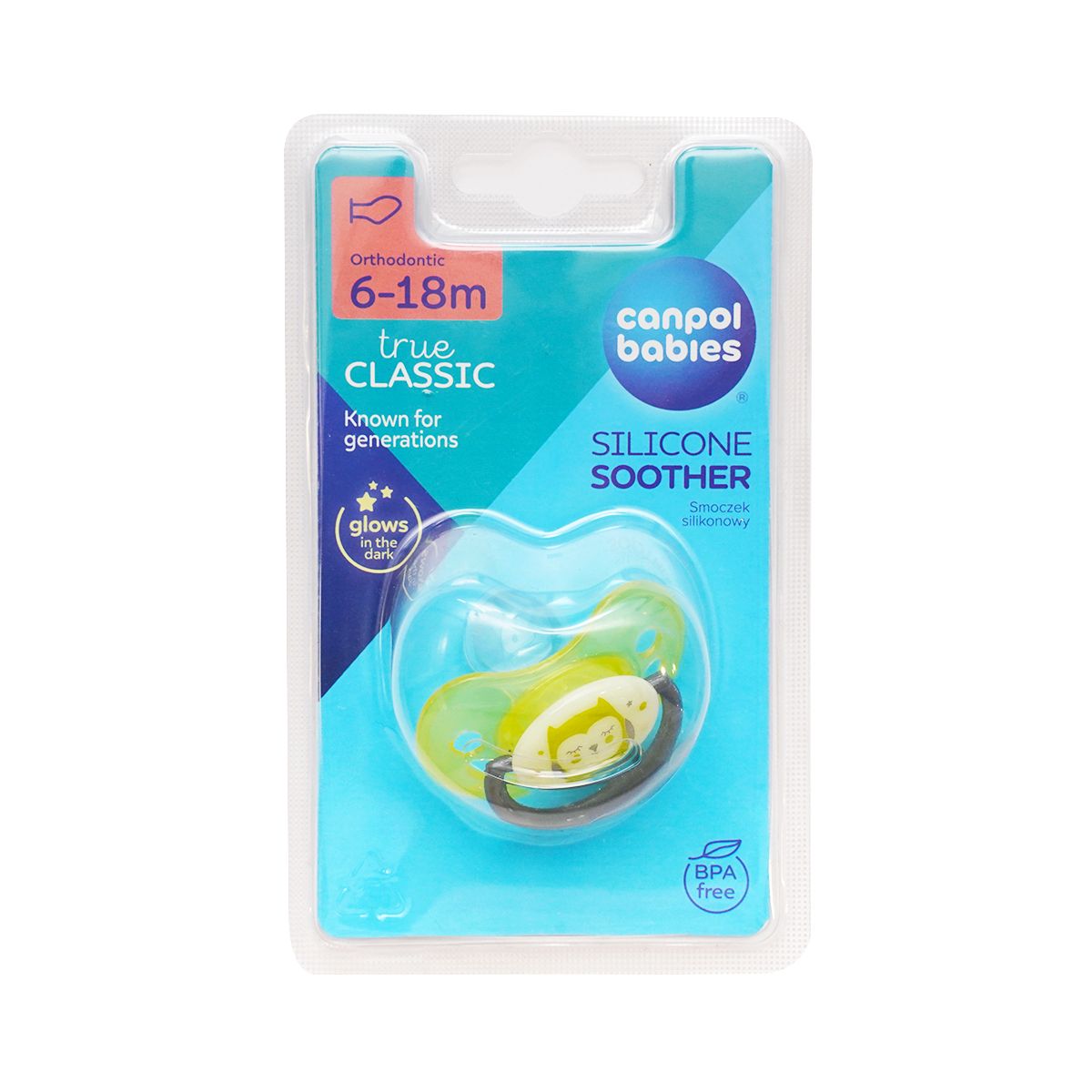 სილიკონის მატყუარა მანათობელი მწვანე 6-18 თვე 4467 კანპოლი - Canpol