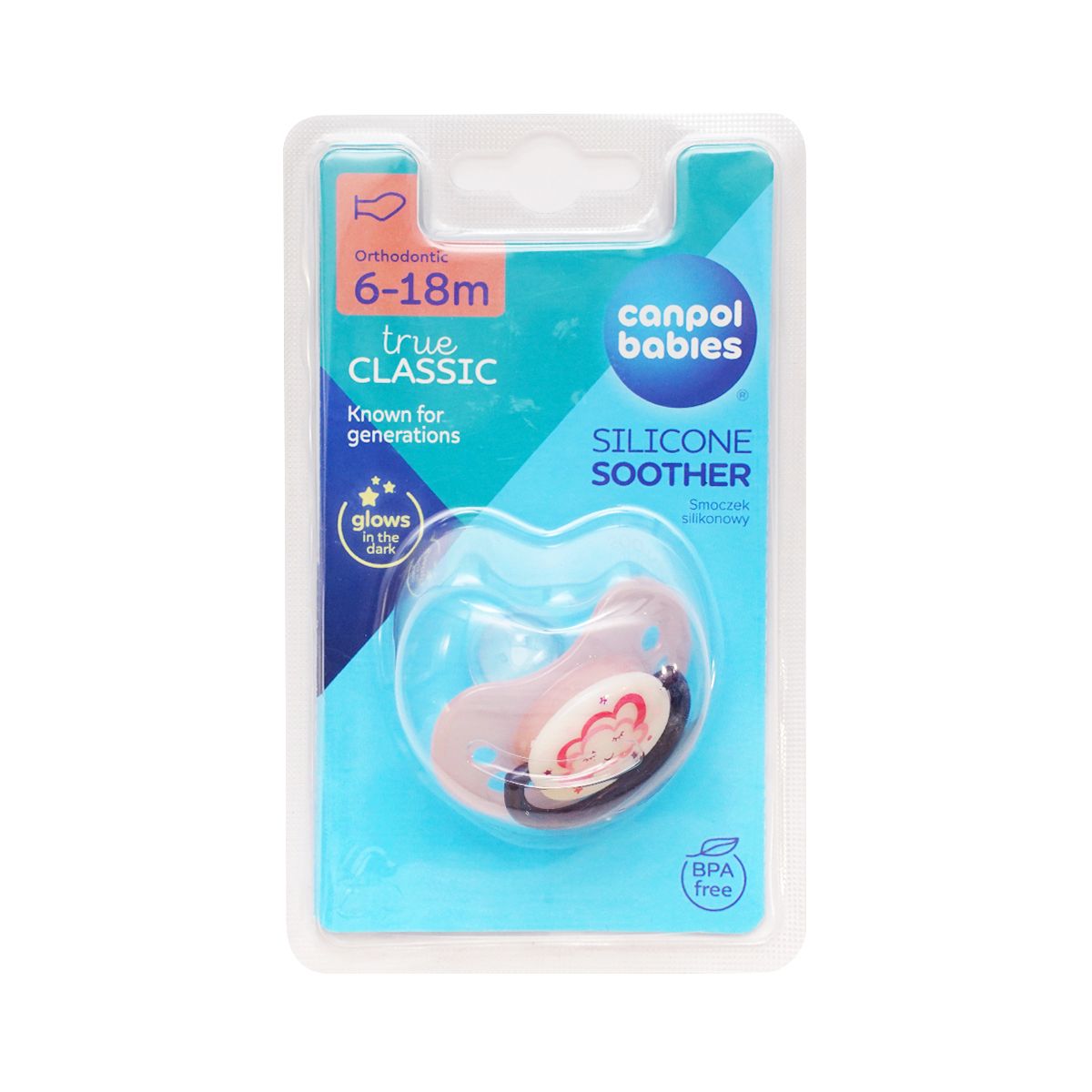 სილიკონის მატყუარა მანათობელი ვარდისფერი 6-18 თვე 4474 კანპოლი - Canpol