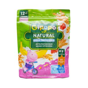 რძიანი ფაფა ბანანი და მარწყვი 3710 ჰიპოპო - Gipopo